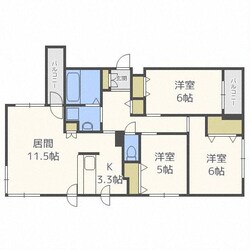 リバティ旭ヶ丘の物件間取画像